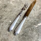 Christofle service cutlery in silver metal