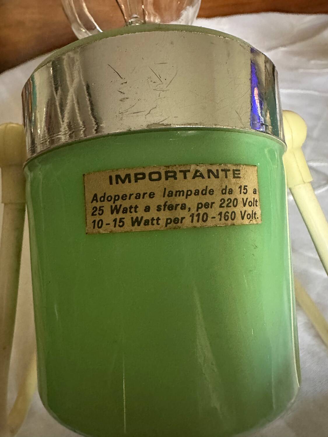 Rare Pair of "Capsule" Vintage Lamps from the 1960s