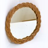 Miroir en rotin 30cm
