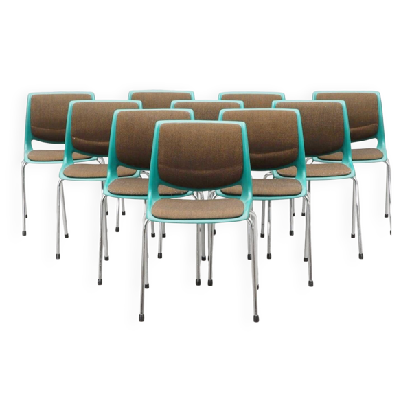 Série de 10 chaises modèle Bendt Winge, édition Nordic Products