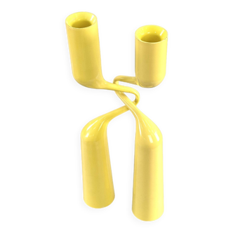 Menu candlestick in yellow by Mikaela Dörfel