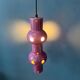 Suspension vintage en céramique rose violette West Germany
