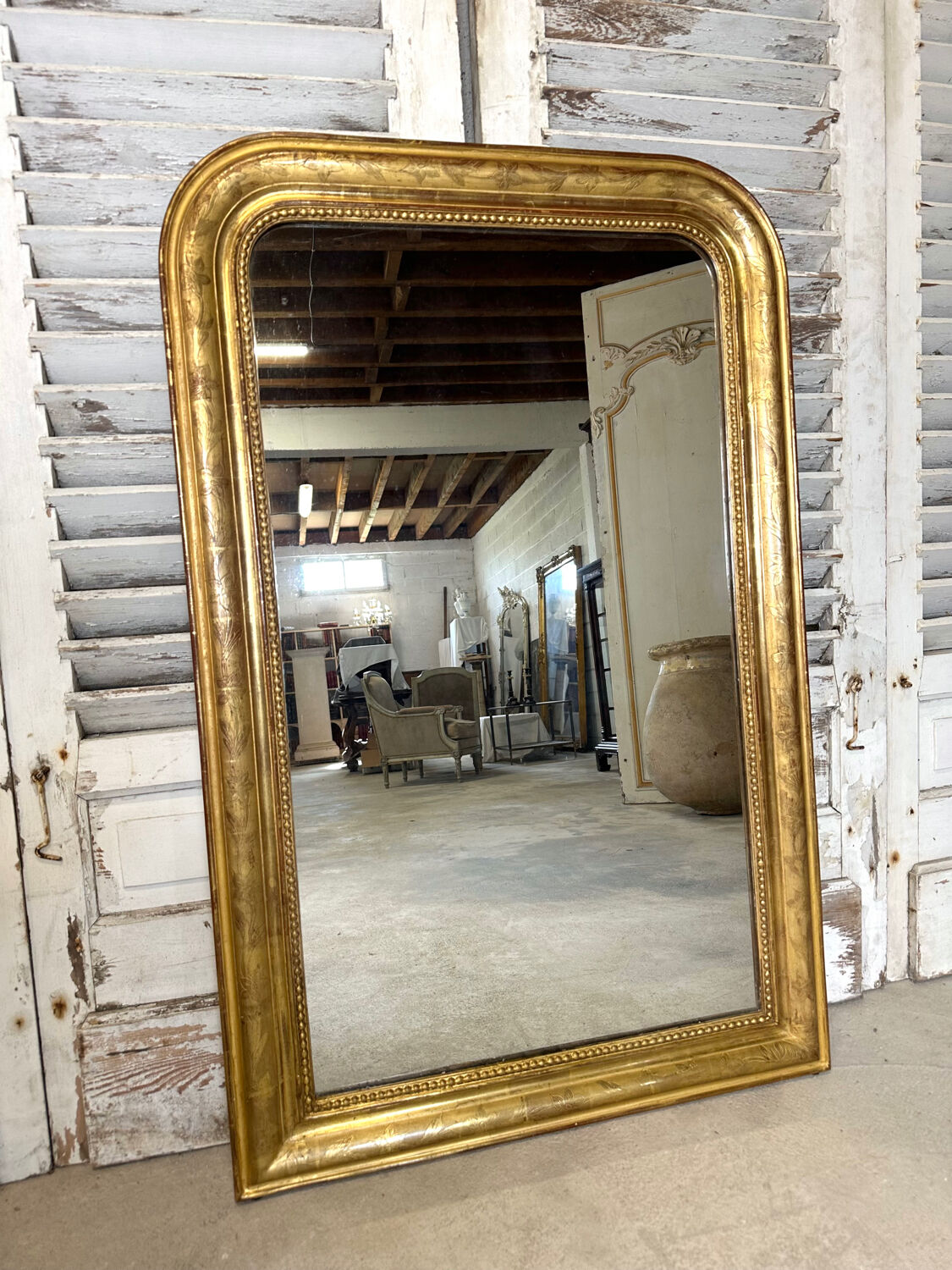 Louis Philippe gilded mirror 19th century