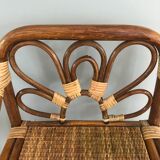 Vintage rattan shelf