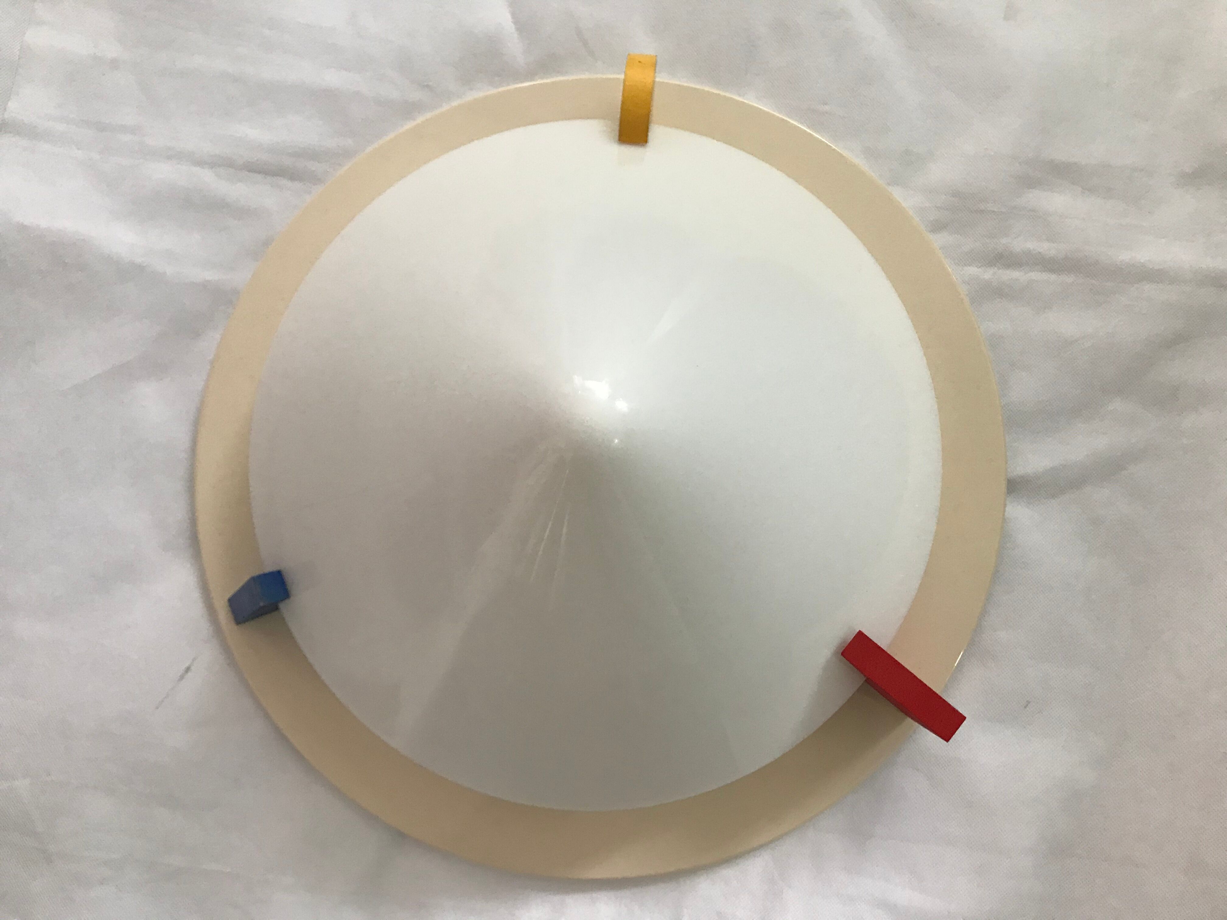 Primary color ceiling lamp, Ikea, 1980