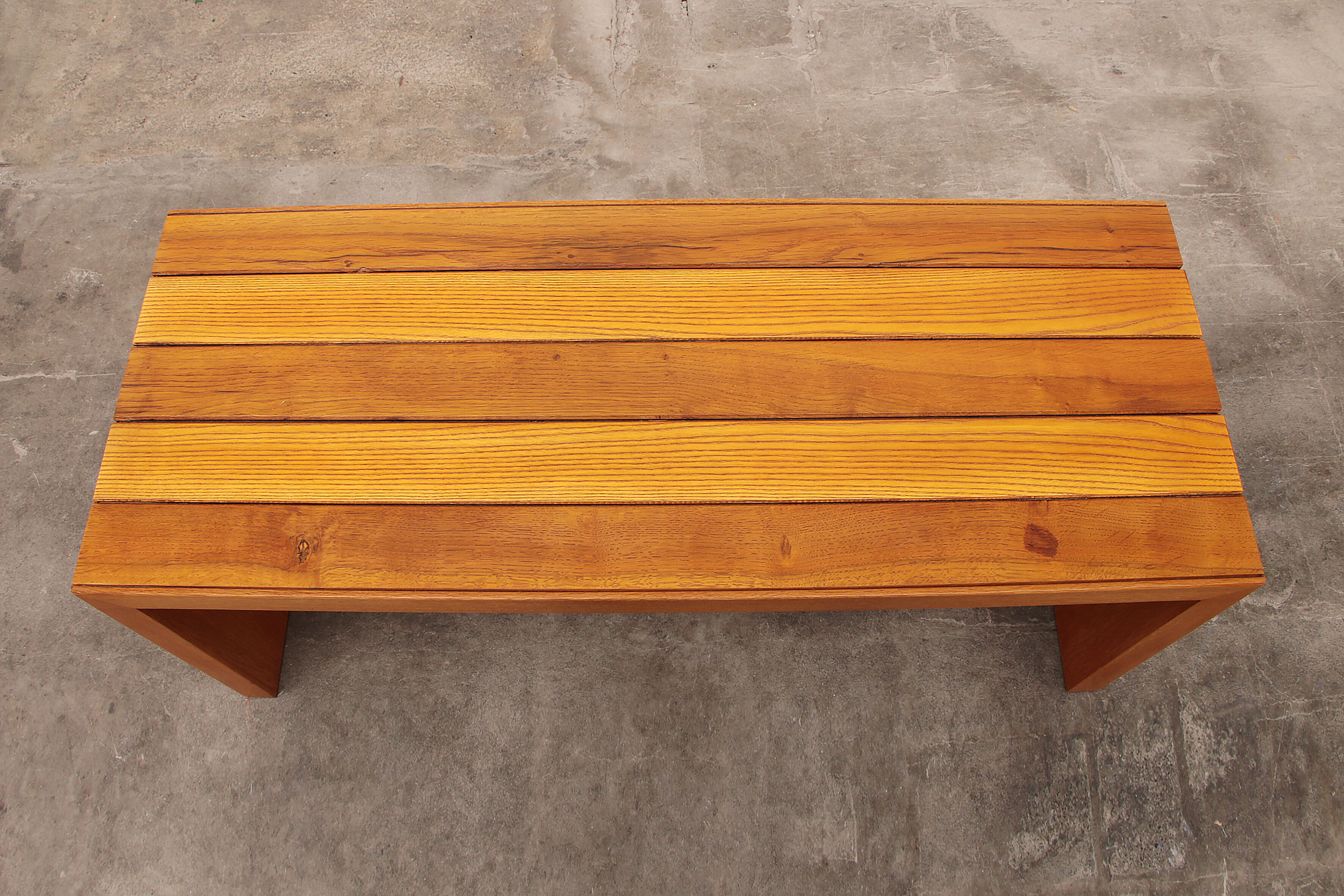 Modular beech set of two room dividers with benches, 1970 Italy