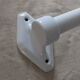Large Art Deco towel bar in white porcelain