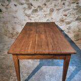 Antique oak farmhouse table – Circa 1900 – Rustic table with drawer