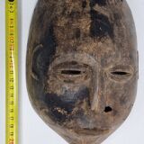 Antique carved wooden tribal mask, early-mid 20th century