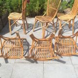 6 rattan chairs