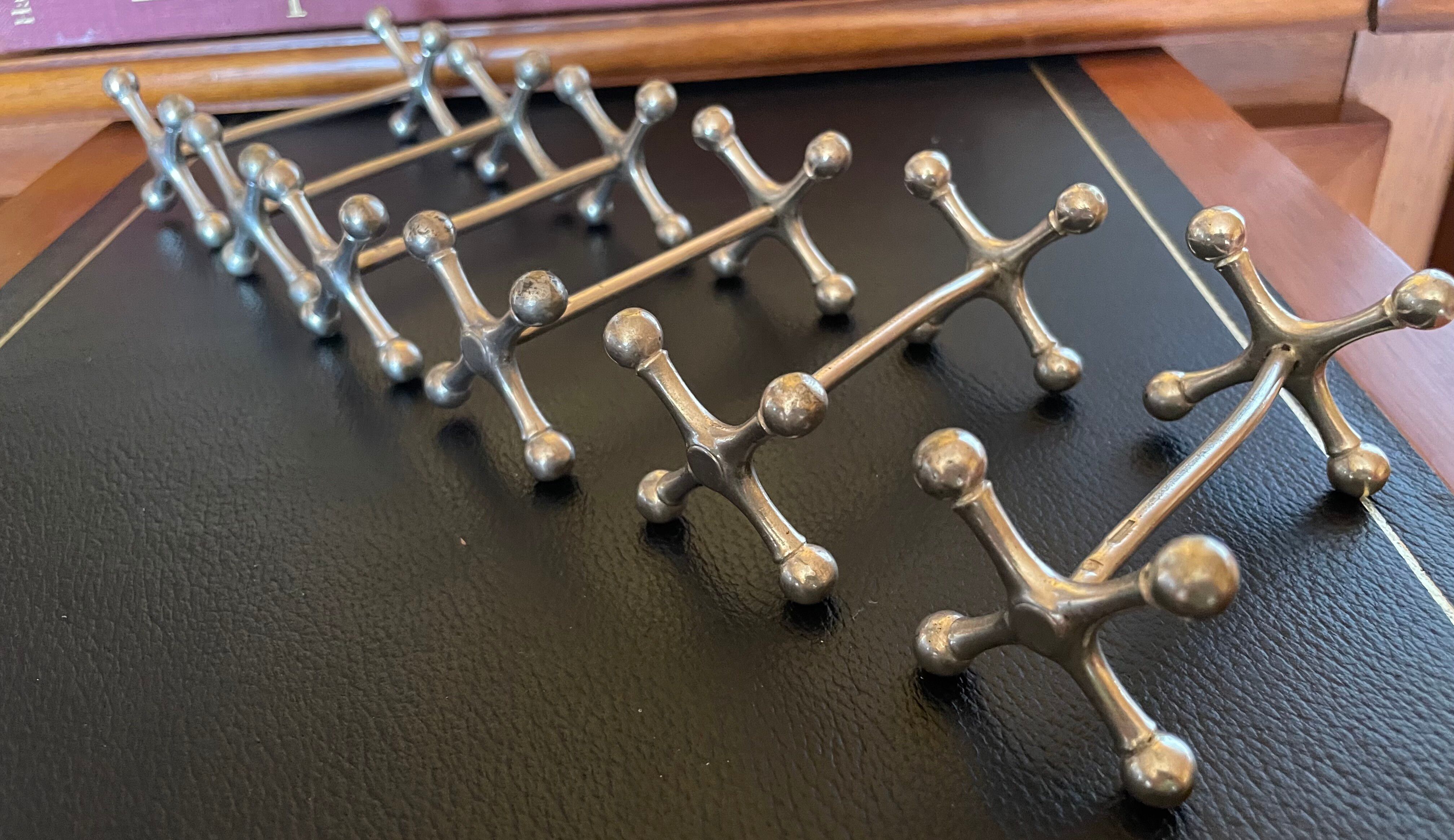 6 Christofle Atomium knife rests