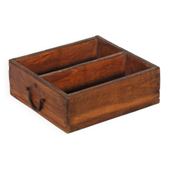 Old Teak Wood Tray Brick Mold