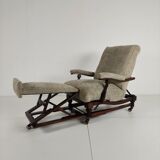 English reclining library chair (circa 1860)