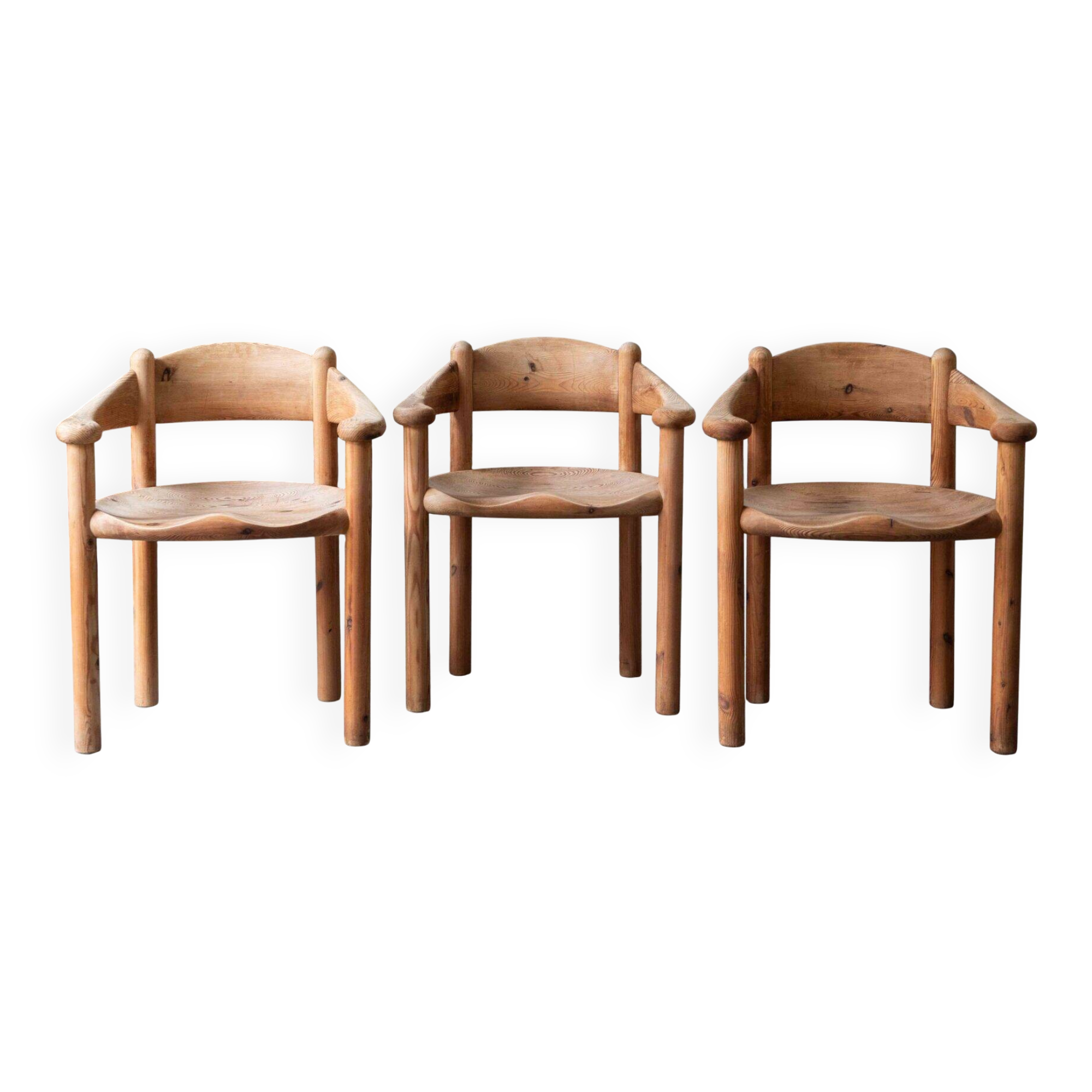 Set of 3 dining chairs by Rainer Daumiller
