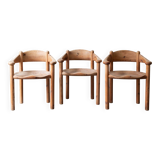Set of 3 dining chairs by Rainer Daumiller