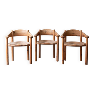 Ensemble de 3 chaises de salle à manger par Rainer Daumiller