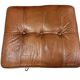 Vintage Danish Mid Century Skipper Footstool Ottoman In Cognac Leather