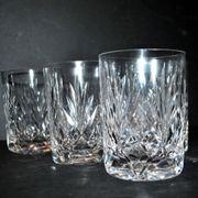 Lot de 6 verres à whisky en cristal taillé Lemberg JUNON proche Chantilly