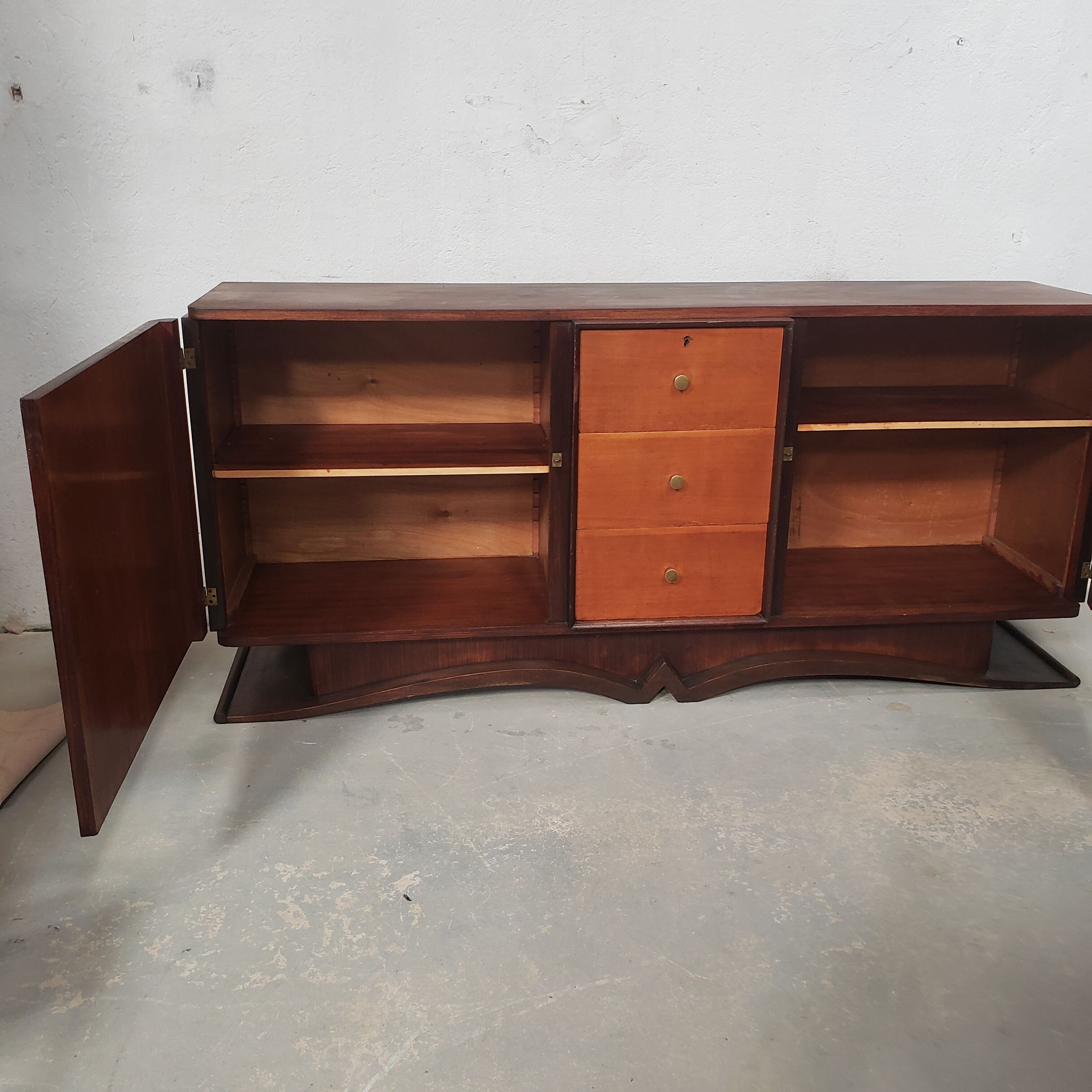 Enfilade art deco in vintage rosewood