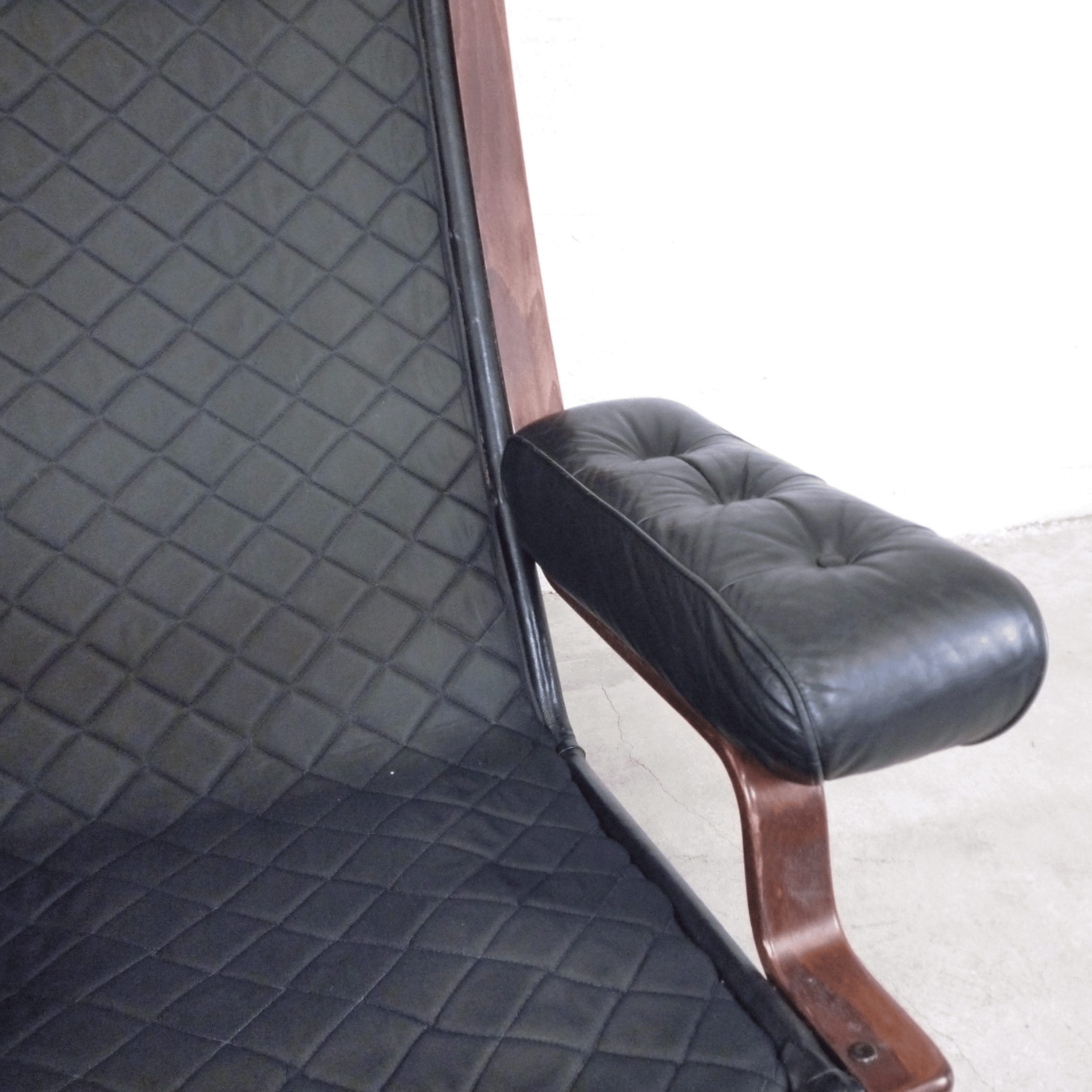 G-MÖBEL armchair leather, 1970