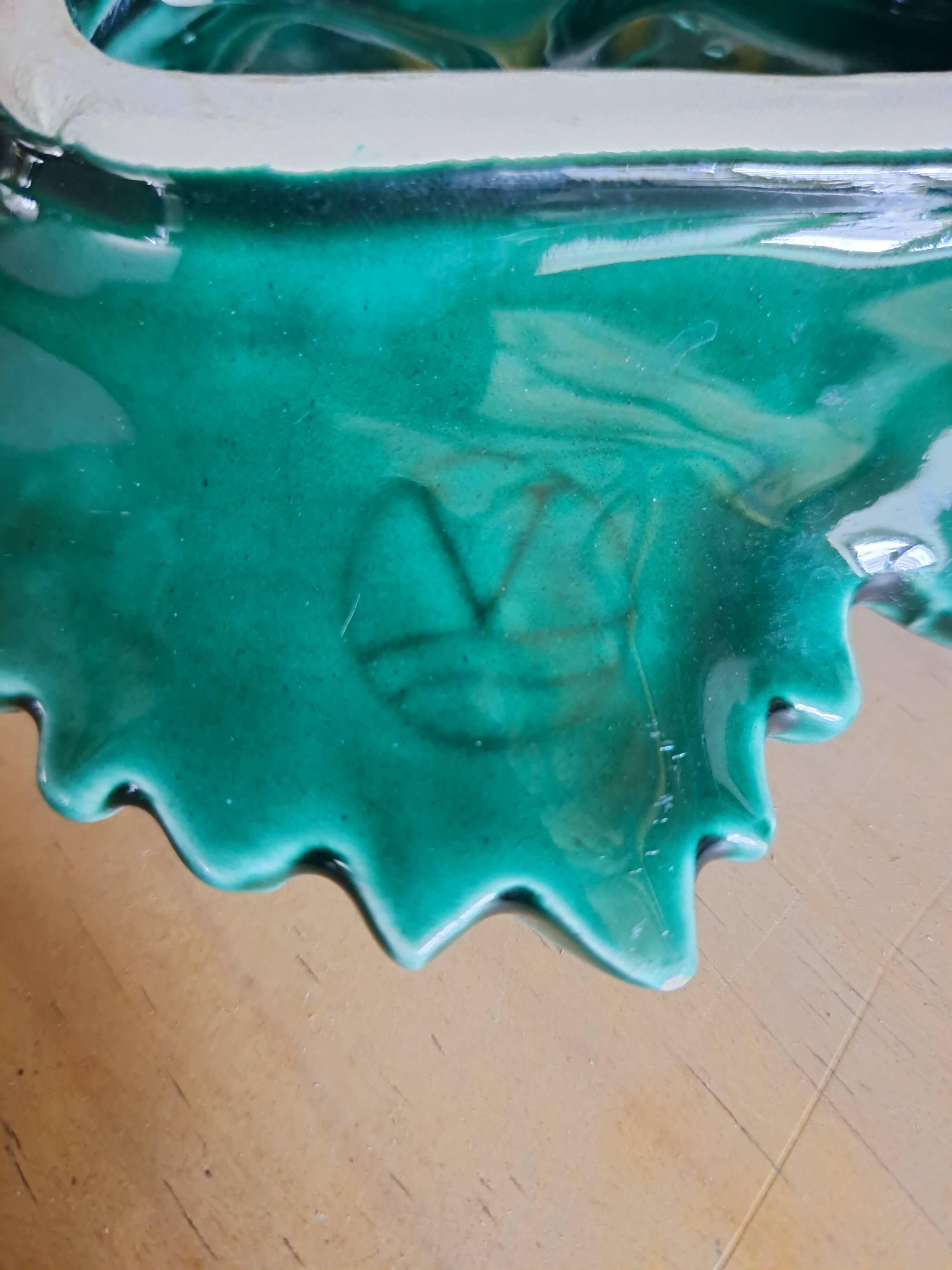 Salt shaker, pepper shaker, mustard slushie Vallauris vegetable and mushroom service