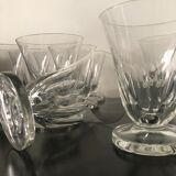 10 verres à  eau en cristal