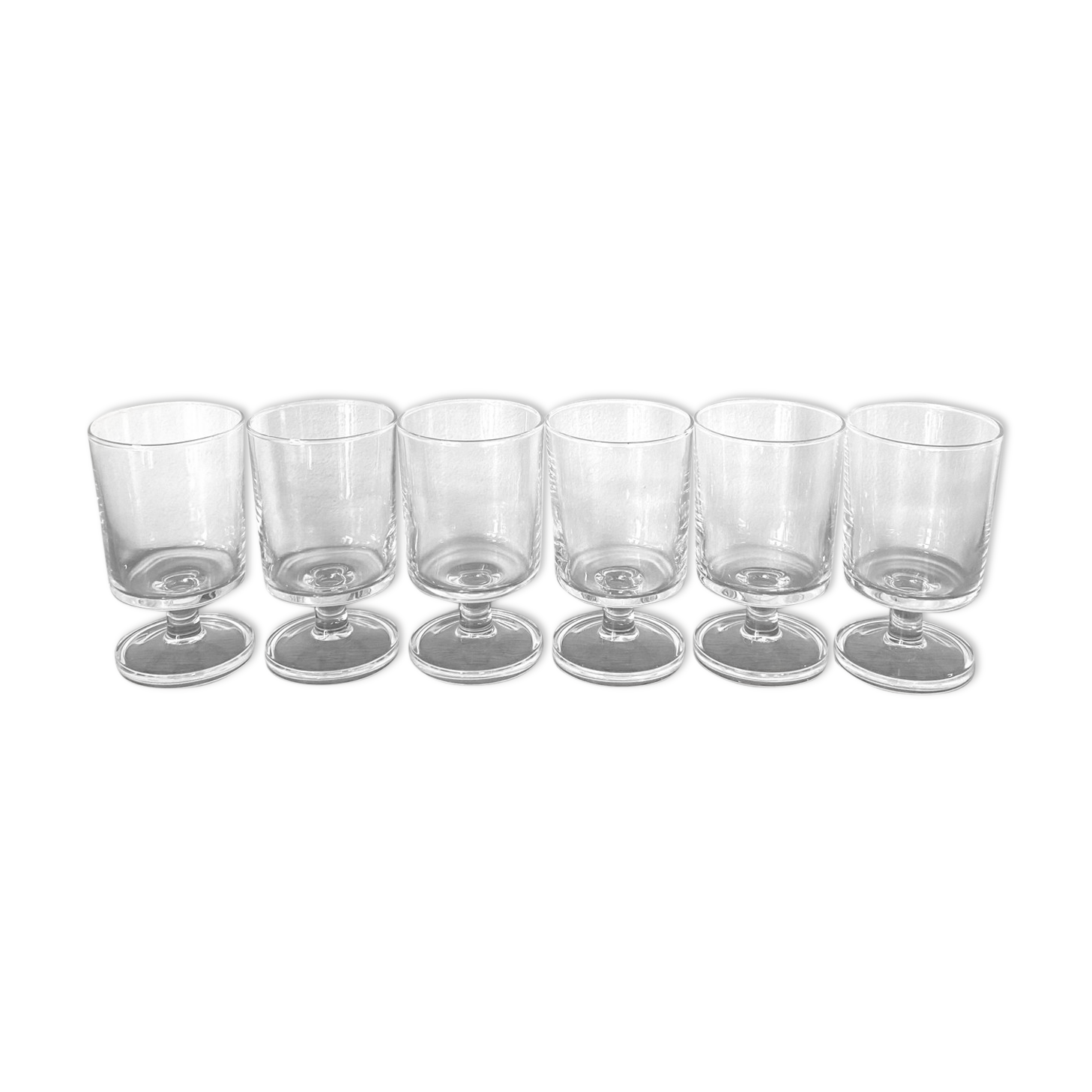 Luminarc transparent rider white wine glass service