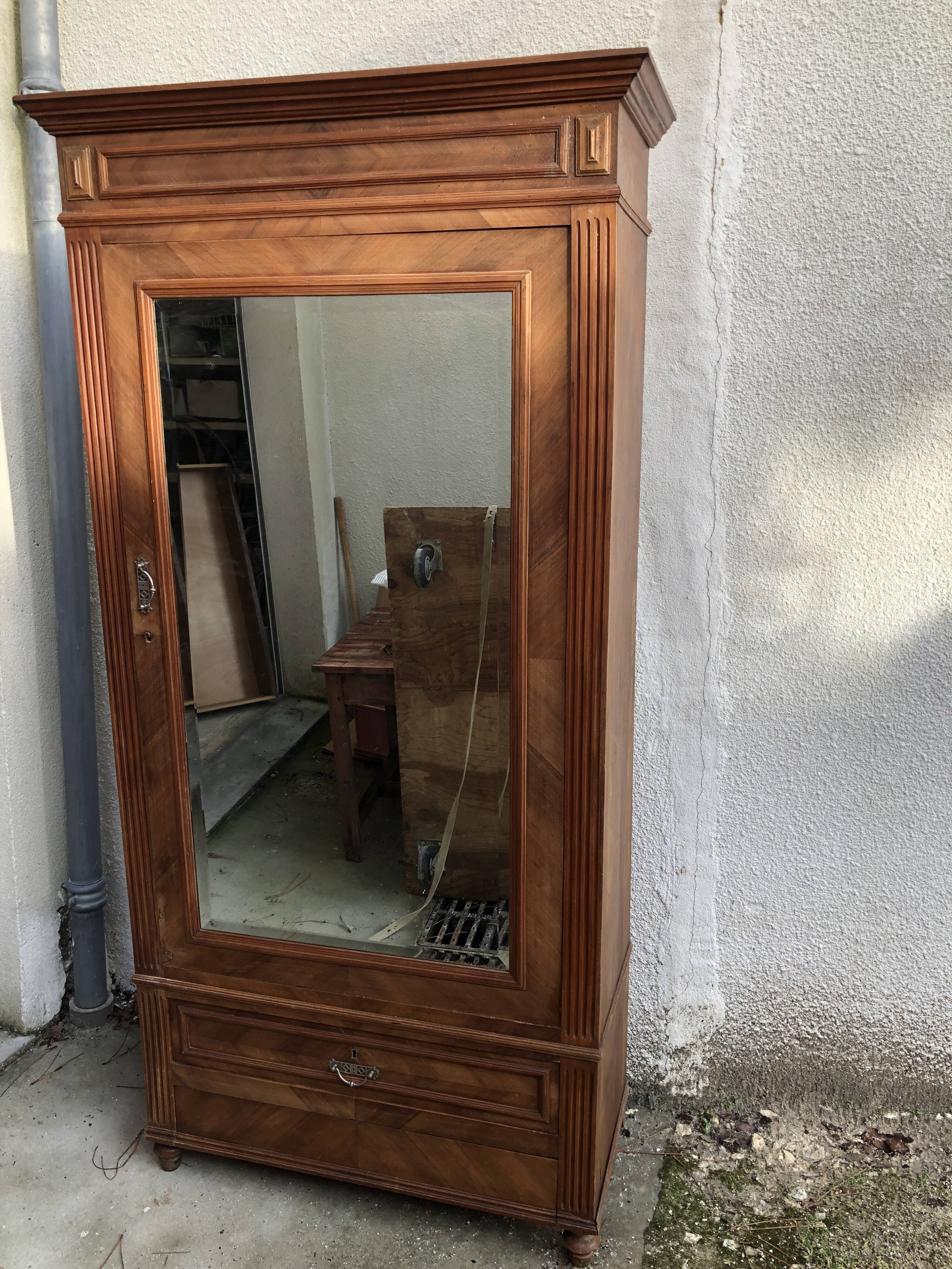 Parisian cupboard with mirror