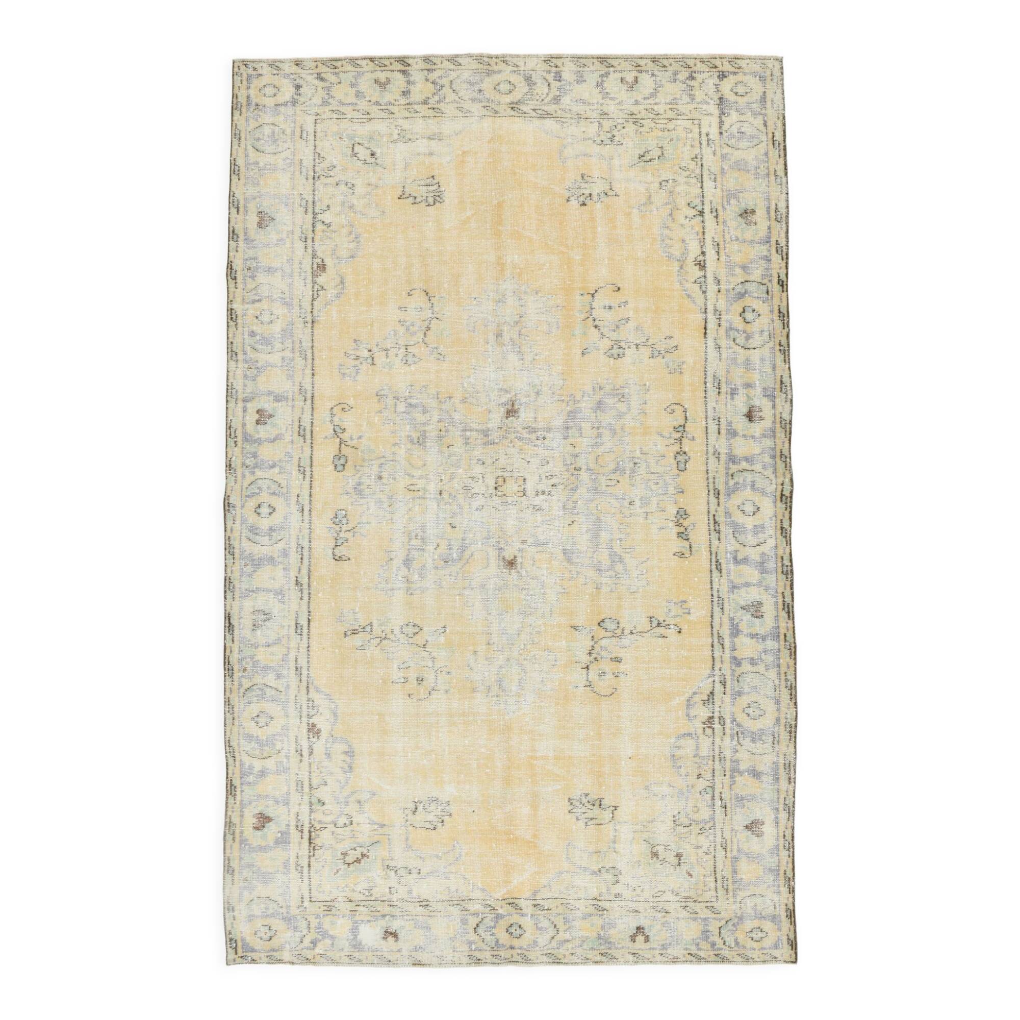 6x9 bordered & classic vintage rug, 175x284cm