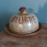 Jean-Pierre Prud’homme stoneware butter dish from Puisaye