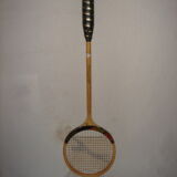 Ancienne raquette de squash en bois Slazenger Phantom de 1970