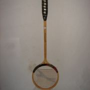 Ancienne raquette de squash en bois Slazenger Phantom de 1970