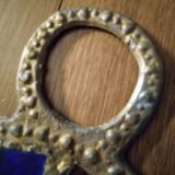 Lead and glass hand mirror