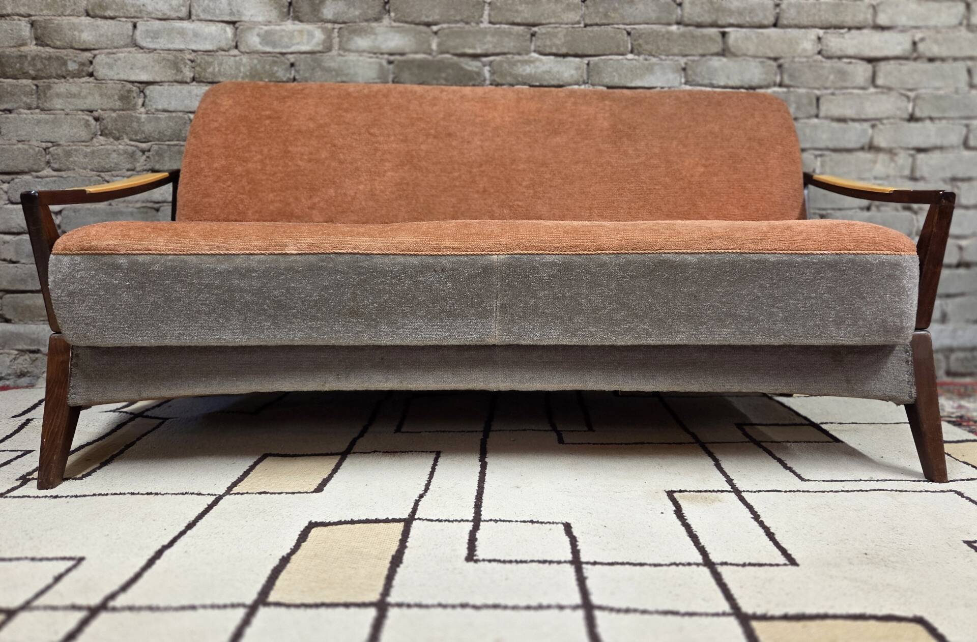 Scandinavian convertible sofa, 1960s-70s