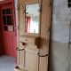 Entrance hall, renovated Art Deco coat rack