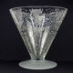 Antique Baccarat Etched Baroque & Mascaron Large Vase