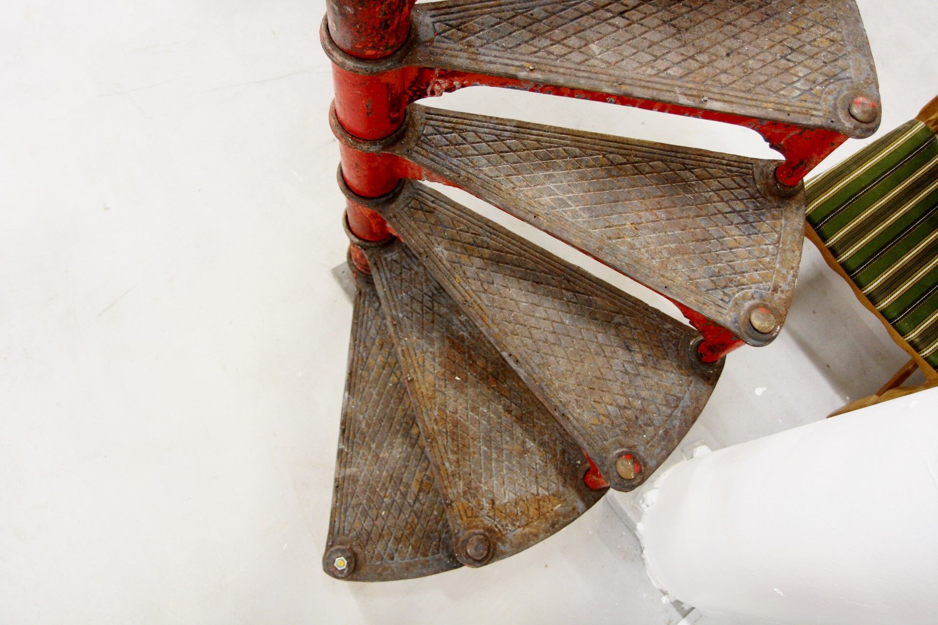 Cast iron spiral staircase, Sweden, 1900