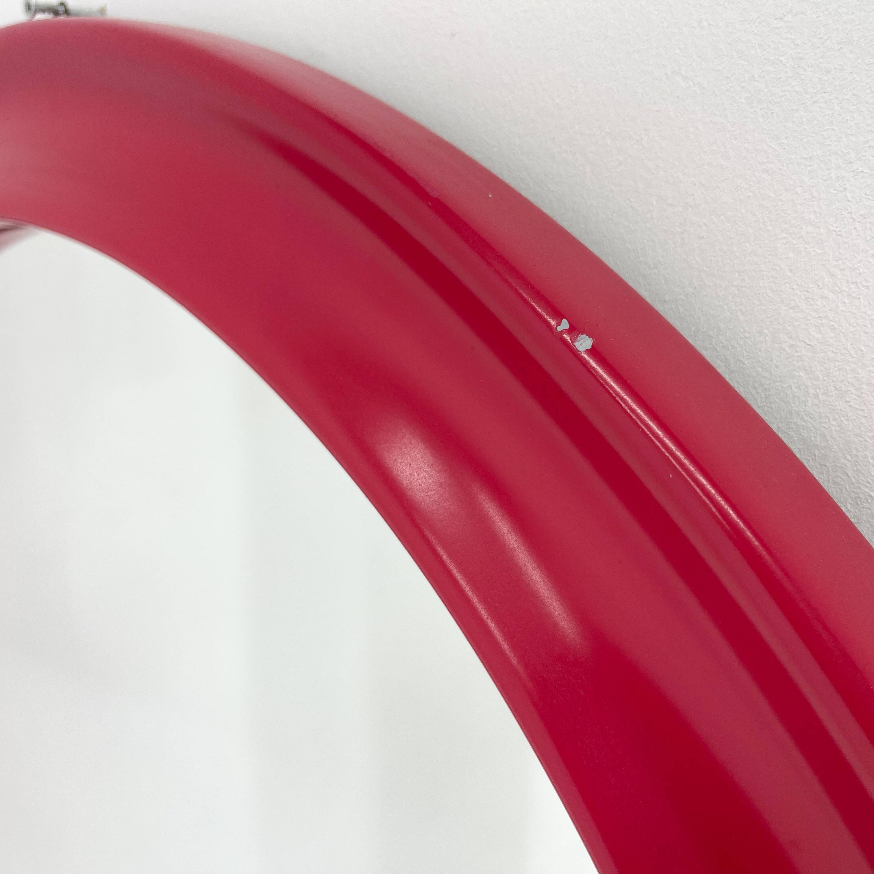 Miroir mural rond italien des années 1980 77cm