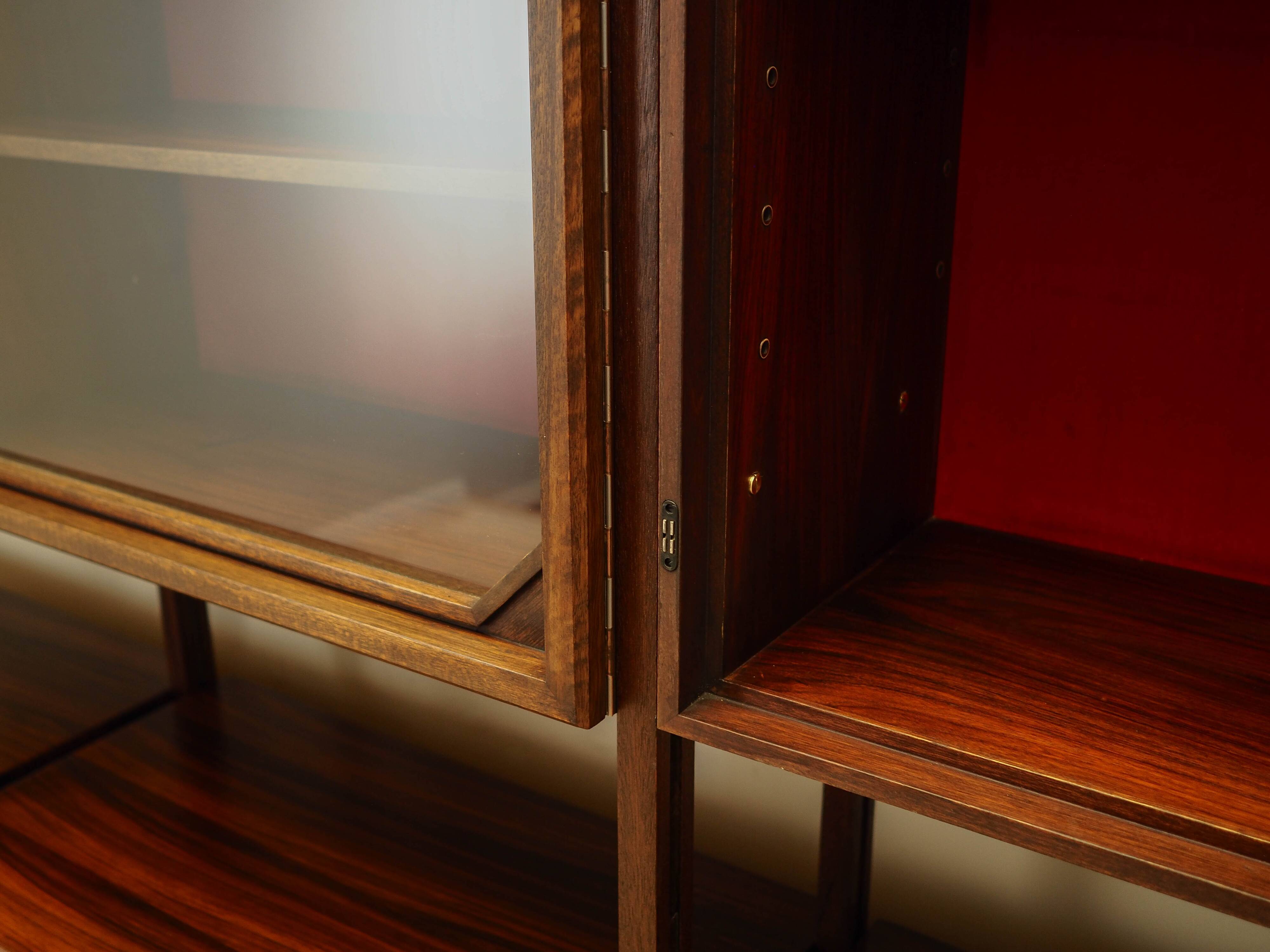 Rosewood modular shelving unit, Italian design, 1960s, production: Italy