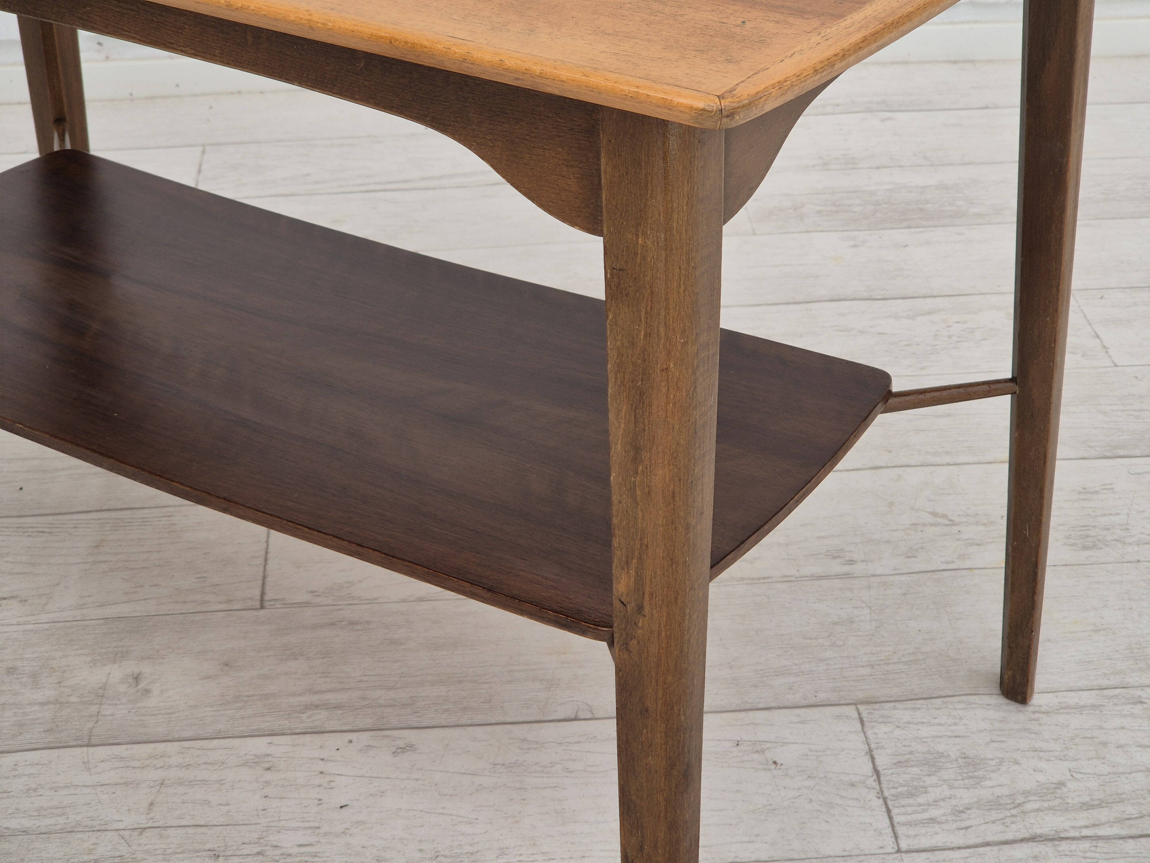 1970s, Danish design, sofa table, teak wood, beech wood, original.