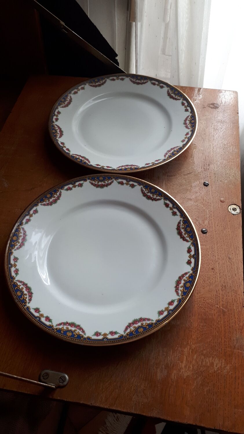 Pair of porcelain plates