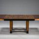 Art Deco French Walnut & Burl Dining Set, 1930s, Set of 7