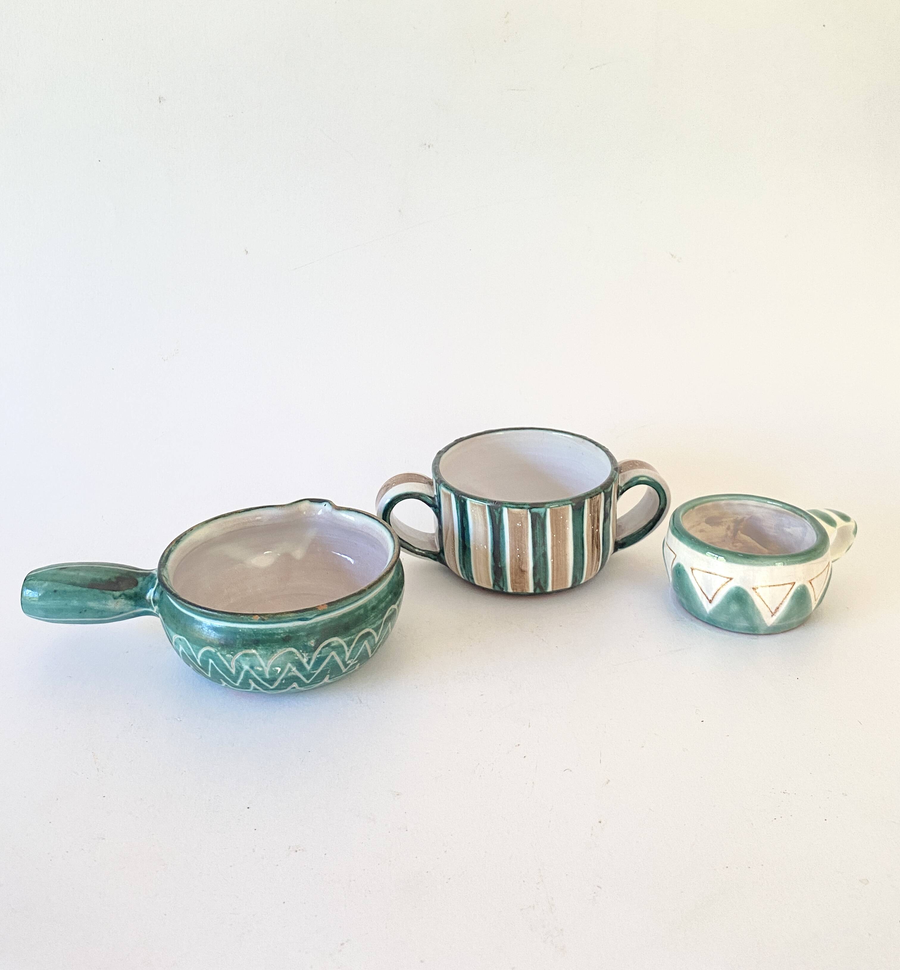 R.Picault ramekins, ceramics from the 60s-70s