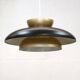 Rare black and golden colored Danish Pendant Lamp - Fog and Morup  - Denmar