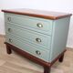 Sage green 3-drawer chest of drawers Gautier 1970 France
