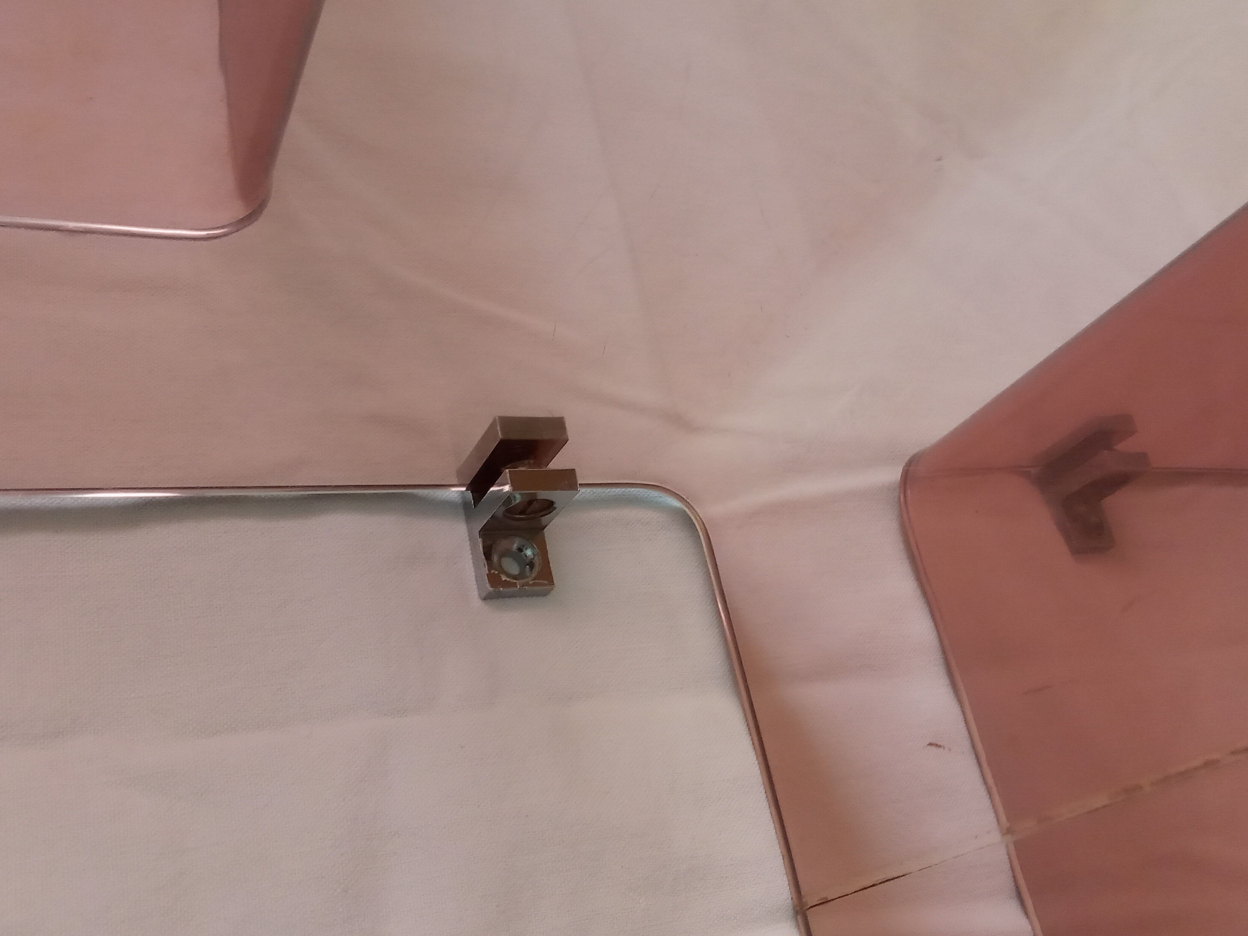 Plexiglas shelves 1970