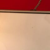 Barber mirror 30 x 24 chrome with vintage chain 1960 60
