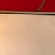 Barber mirror 30 x 24 chrome with vintage chain 1960 60