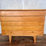 Covered storage unit / vintage silverware with compass feet