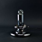 Mid-Century Chrome and Glass Mushroom Table Lamp by Baum Leuchten, 1970s